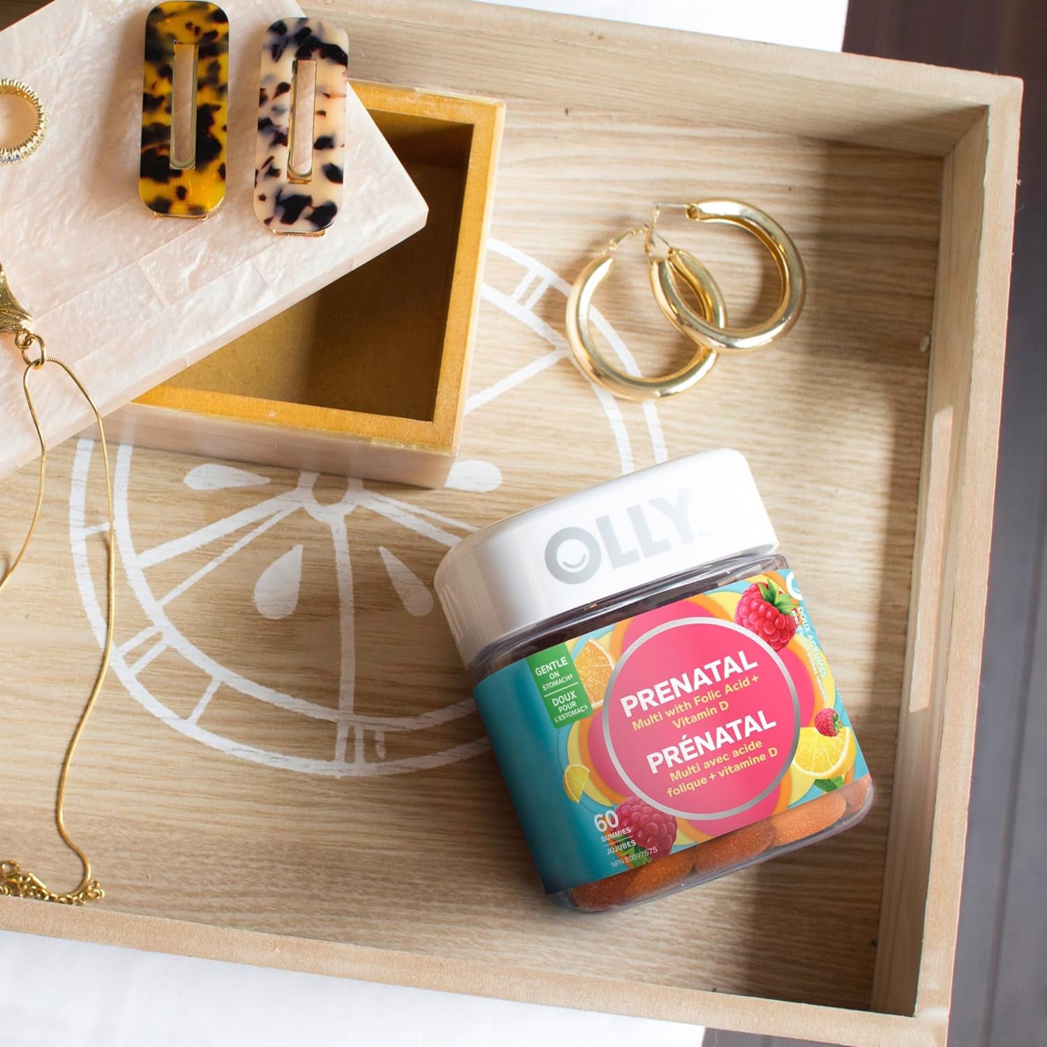 Prenatal Gummy Supplement with No Artificial Flavours and Colours Sweet Citrus Multivitamin to Help Support Mommy and Baby 30 Day Supply 60 Gummies