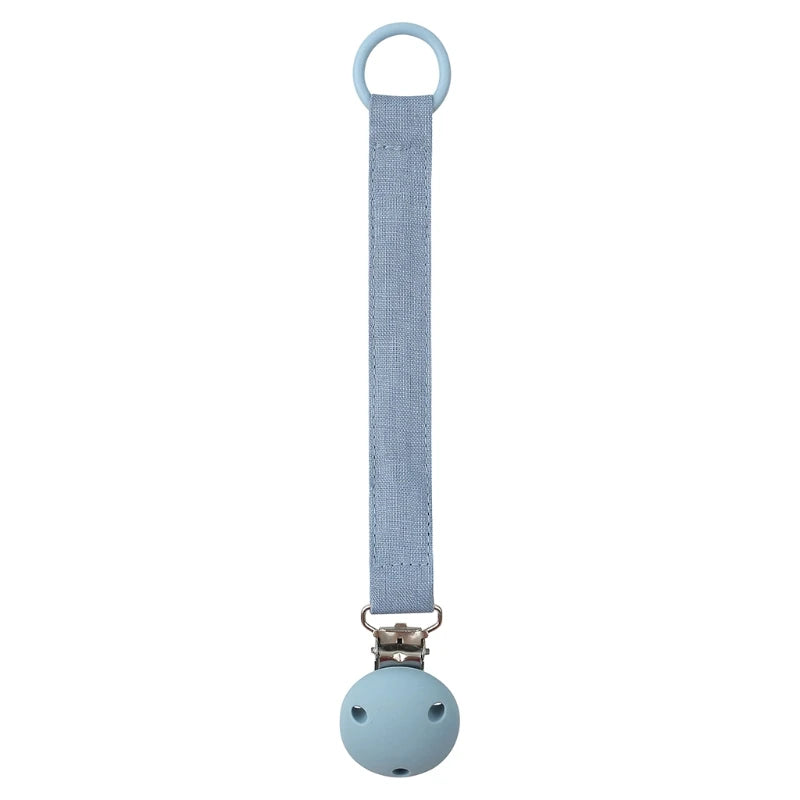 Leather Baby Pacifier Chain Rainbow Soother Pacifier Clips Chain Metal Dummy Clip Nipple Holder Clasps Baby Feeding Accessories