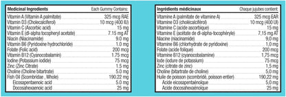 Prenatal Gummy Supplement with No Artificial Flavours and Colours Sweet Citrus Multivitamin to Help Support Mommy and Baby 30 Day Supply 60 Gummies