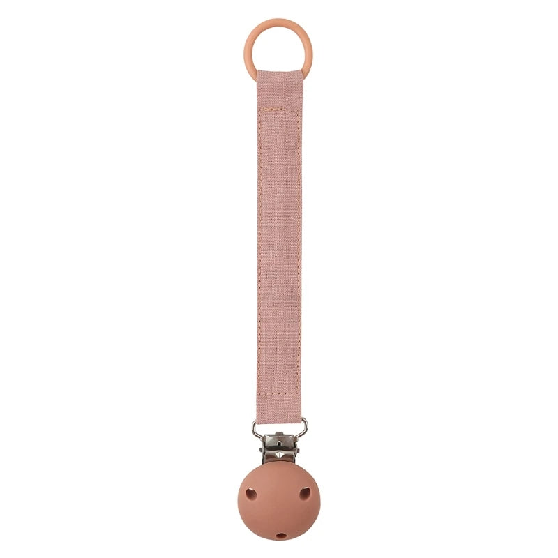 Leather Baby Pacifier Chain Rainbow Soother Pacifier Clips Chain Metal Dummy Clip Nipple Holder Clasps Baby Feeding Accessories
