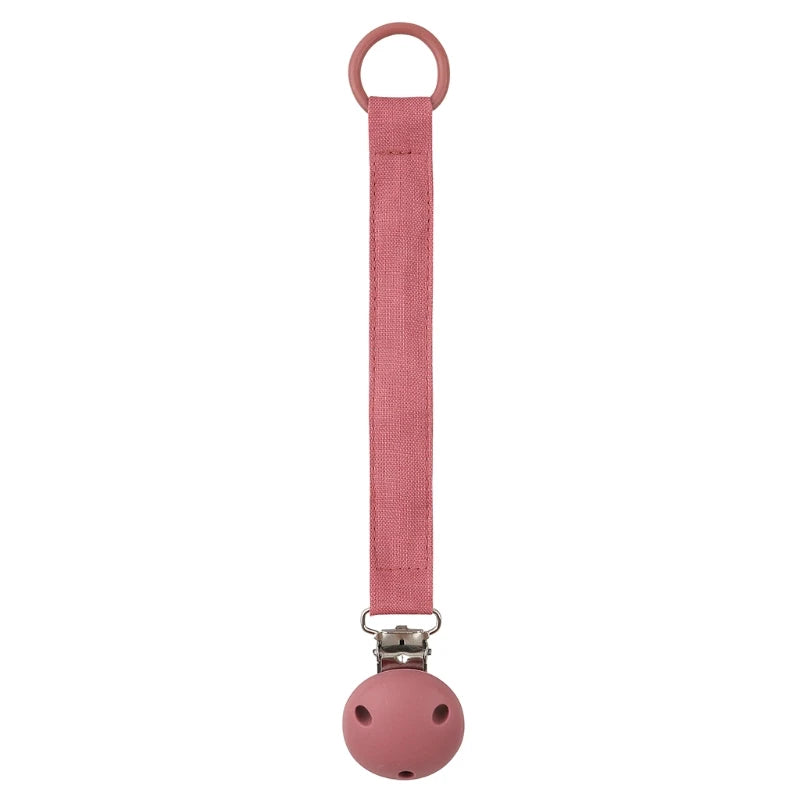 Leather Baby Pacifier Chain Rainbow Soother Pacifier Clips Chain Metal Dummy Clip Nipple Holder Clasps Baby Feeding Accessories
