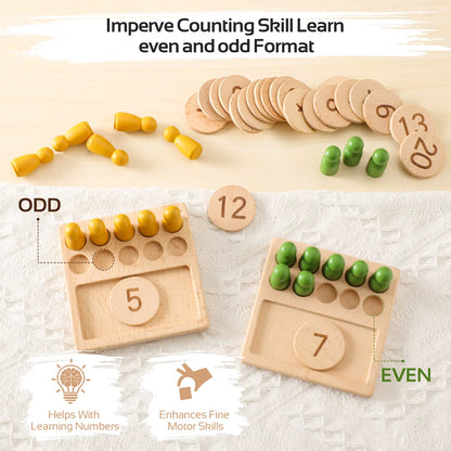 Montessori Math Toys Colorful Alphabet Number Shape Matching Wooden Board Baby Early Educational Learning Toys Teaching Material