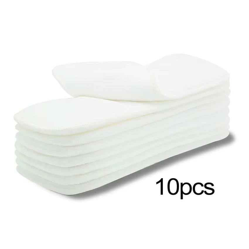 Washable Reuseable Baby Cloth Diapers Nappy Inserts Microfiber 3 Layers Fit One Size Baby Diapers