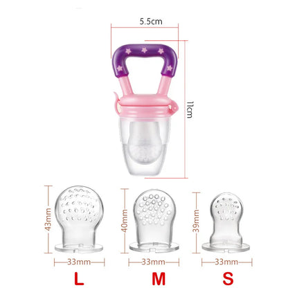 Baby Nipple Fresh Food Fruit Milk Feeding Bottles Nibbler Learn Feeding Baby Accessories Teething Pacifier for New Born