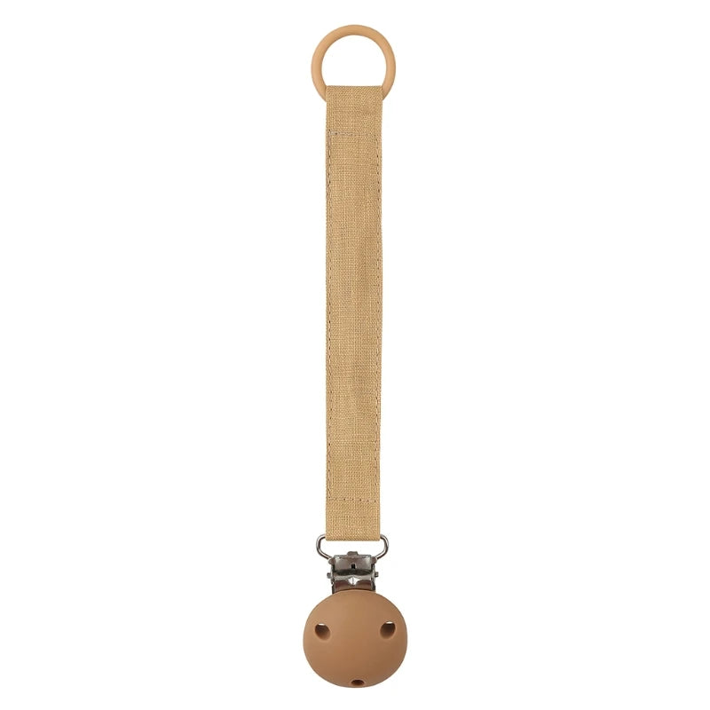 Leather Baby Pacifier Chain Rainbow Soother Pacifier Clips Chain Metal Dummy Clip Nipple Holder Clasps Baby Feeding Accessories