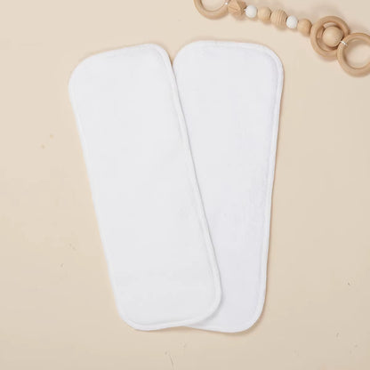 Washable Reuseable Baby Cloth Diapers Nappy Inserts Microfiber 3 Layers Fit One Size Baby Diapers
