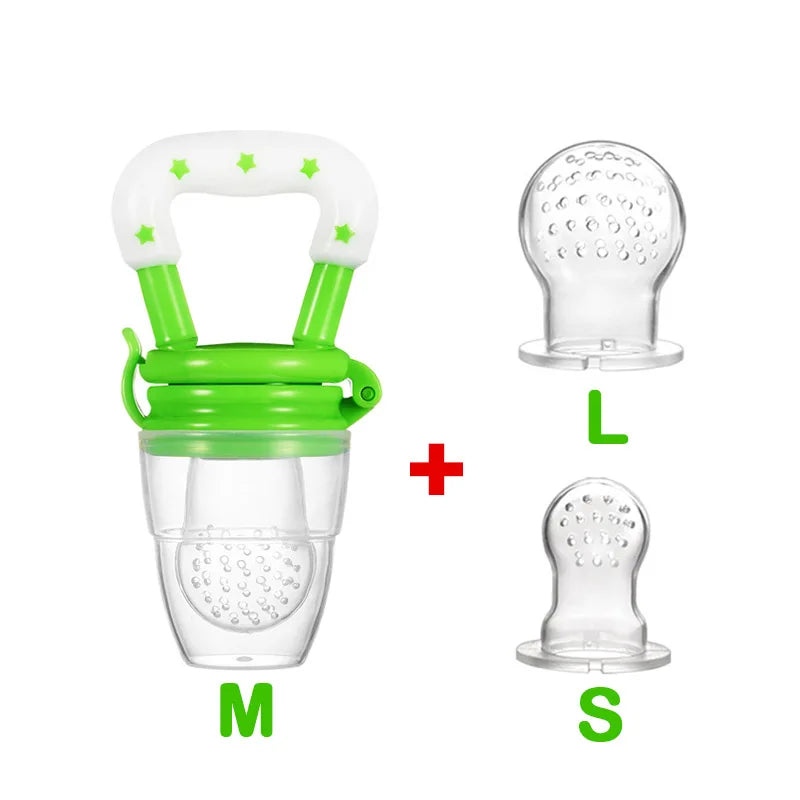 Baby Nipple Fresh Food Fruit Milk Feeding Bottles Nibbler Learn Feeding Baby Accessories Teething Pacifier for New Born