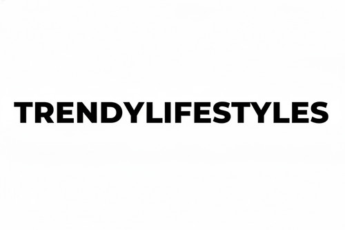 write trendylifestyles in uppar case latters with bold effect